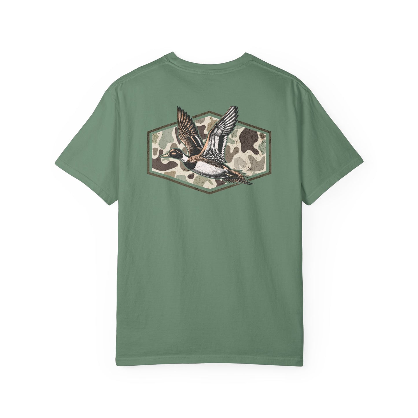 Southern Country Duck Camo Hunting T-Shirt | Old School Marsh Camo Graphic Tee for Waterfowl Hunters