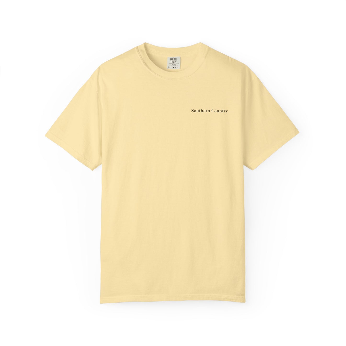 Southern Country Yellow Lab Hunting Dog T-Shirt | Rustic Duck Hunting Graphic Tee for Outdoorsmen