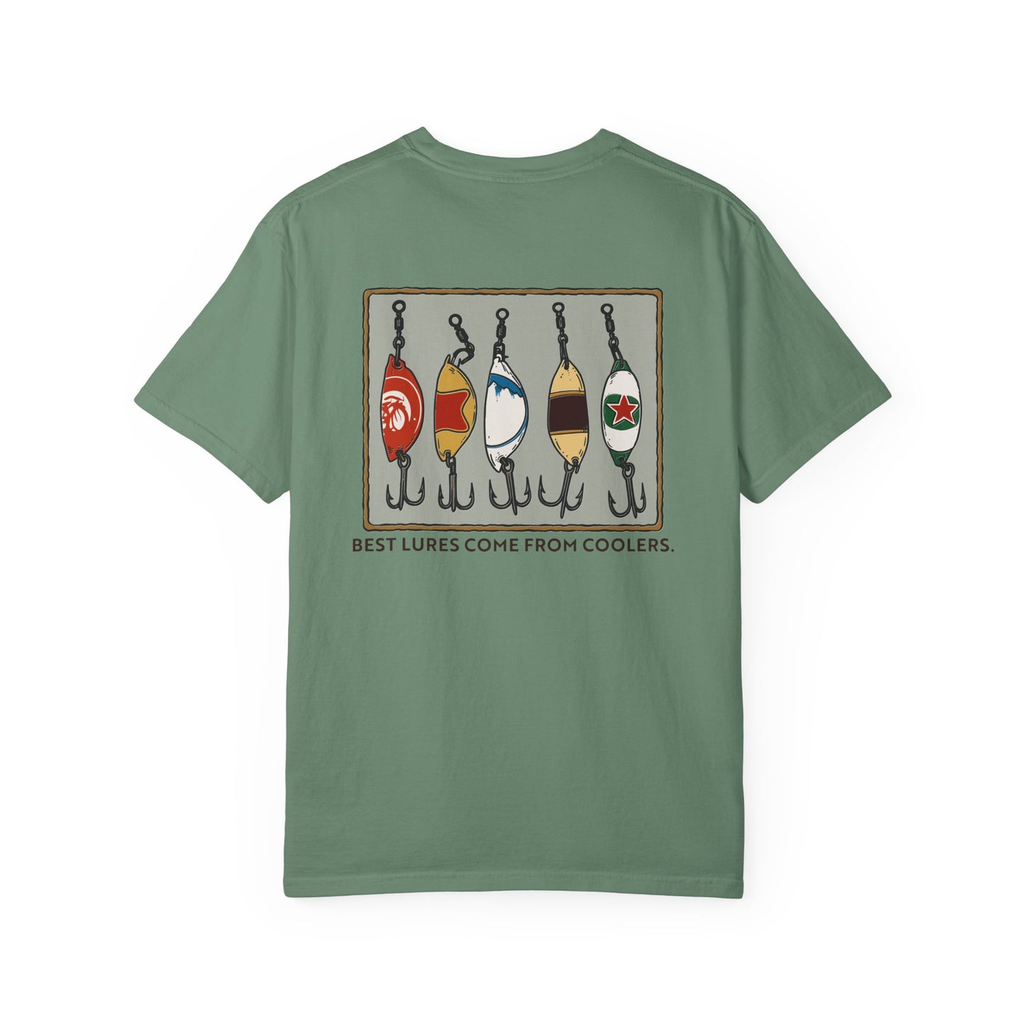Tackle Beer Fishing T-Shirt | Vintage Bottle Cap Lure Graphic Tee for Lake Life & Summer