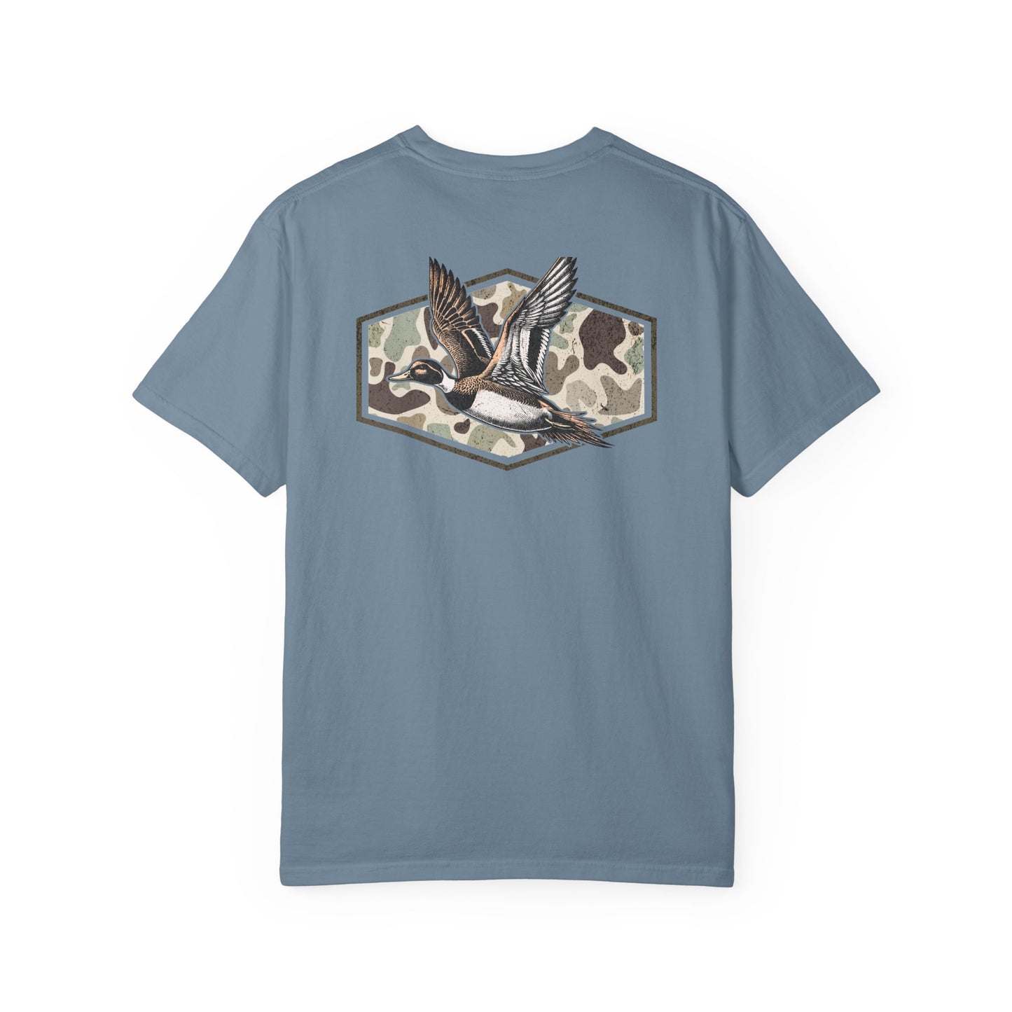 Southern Country Duck Camo Hunting T-Shirt | Old School Marsh Camo Graphic Tee for Waterfowl Hunters