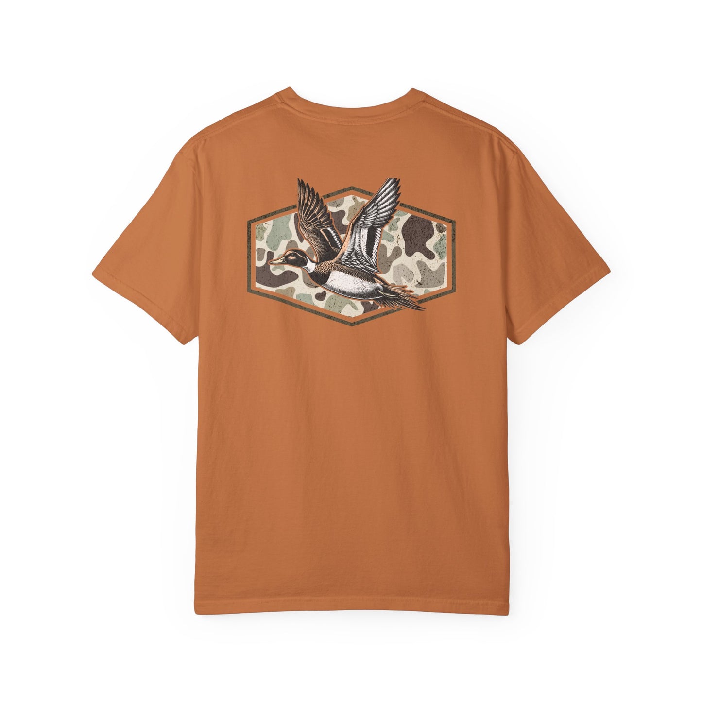 Southern Country Duck Camo Hunting T-Shirt | Old School Marsh Camo Graphic Tee for Waterfowl Hunters