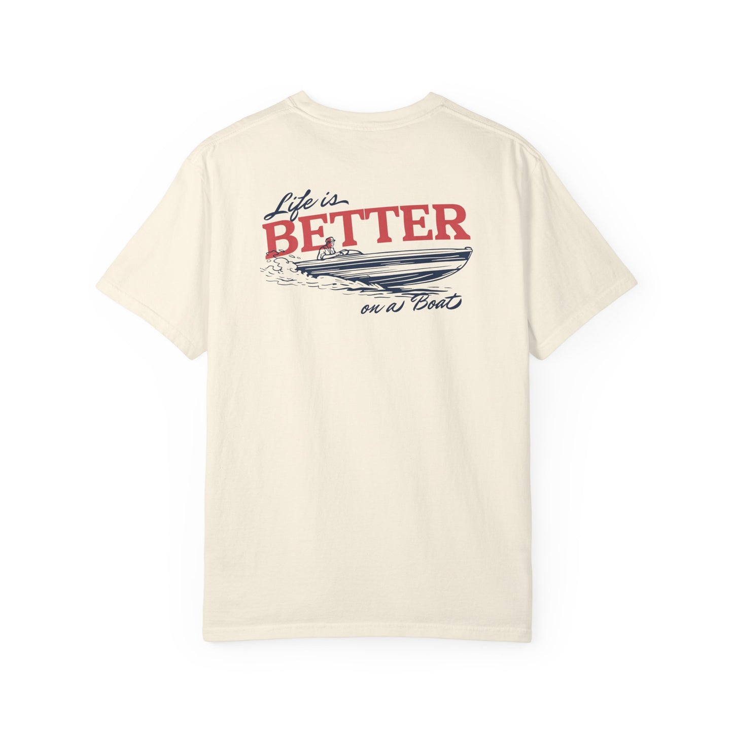 Southern Country Life Is Better on a Boat T-Shirt | Retro Lake Life & Summer Boating Graphic Tee