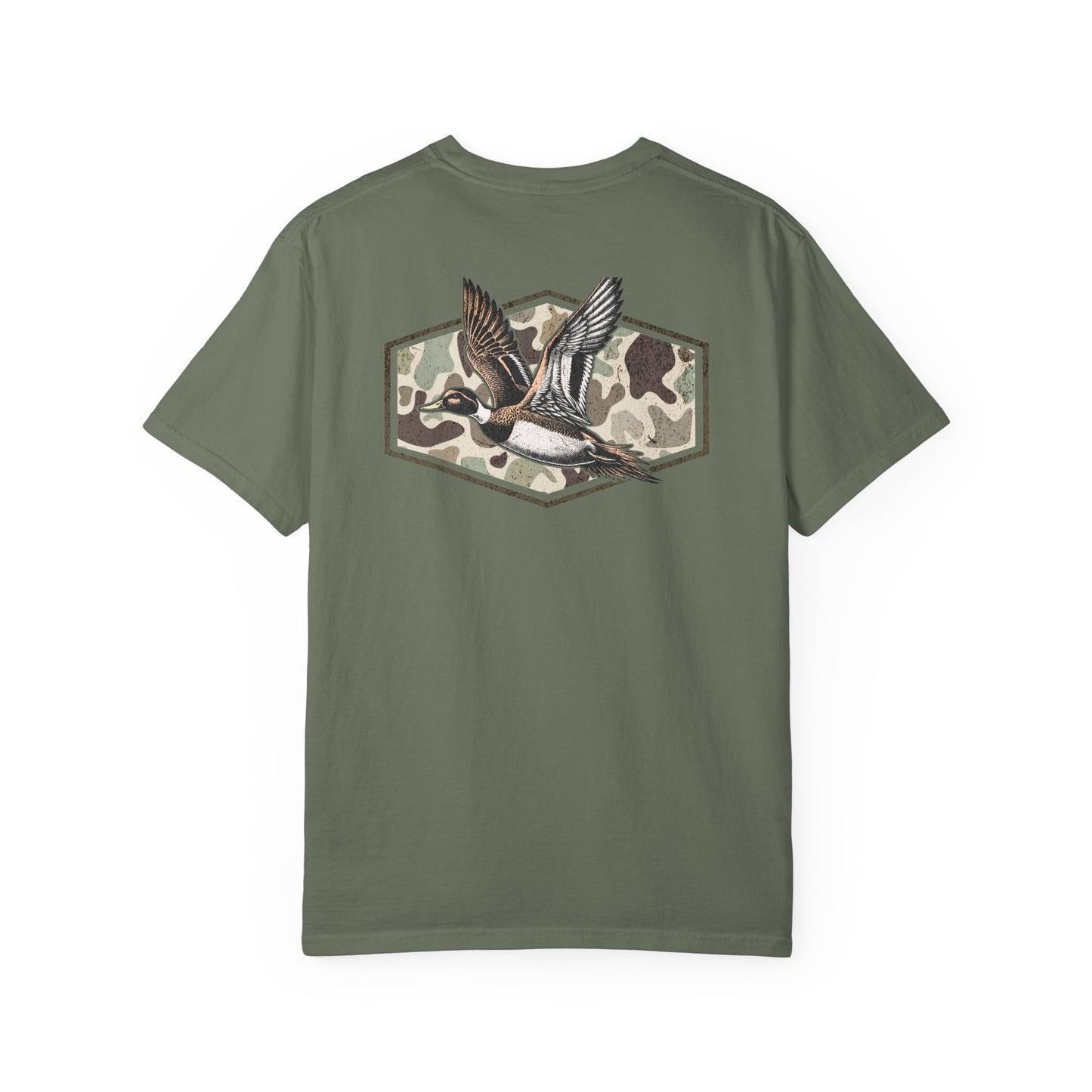 Southern Country Duck Camo Hunting T-Shirt | Old School Marsh Camo Graphic Tee for Waterfowl Hunters