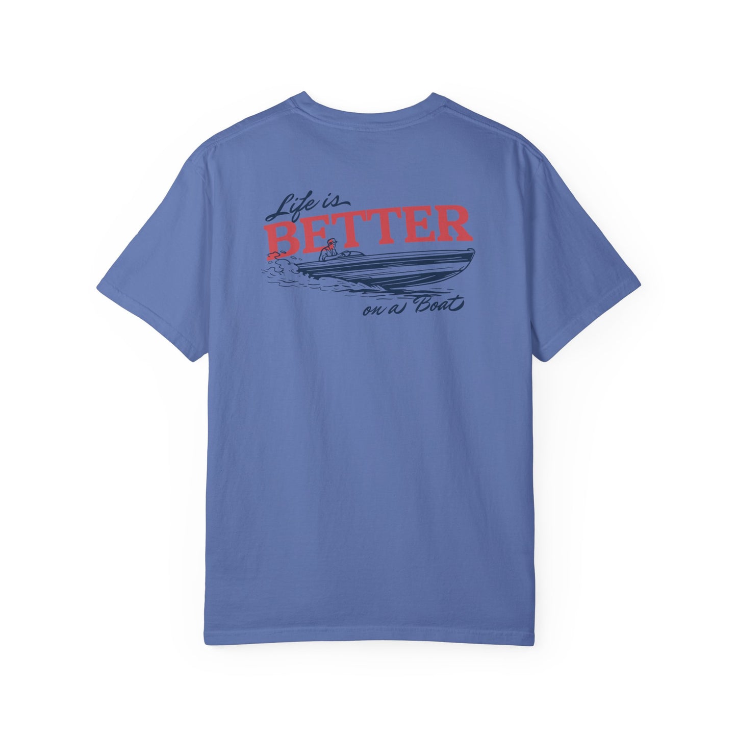 Southern Country Life Is Better on a Boat T-Shirt | Retro Lake Life & Summer Boating Graphic Tee