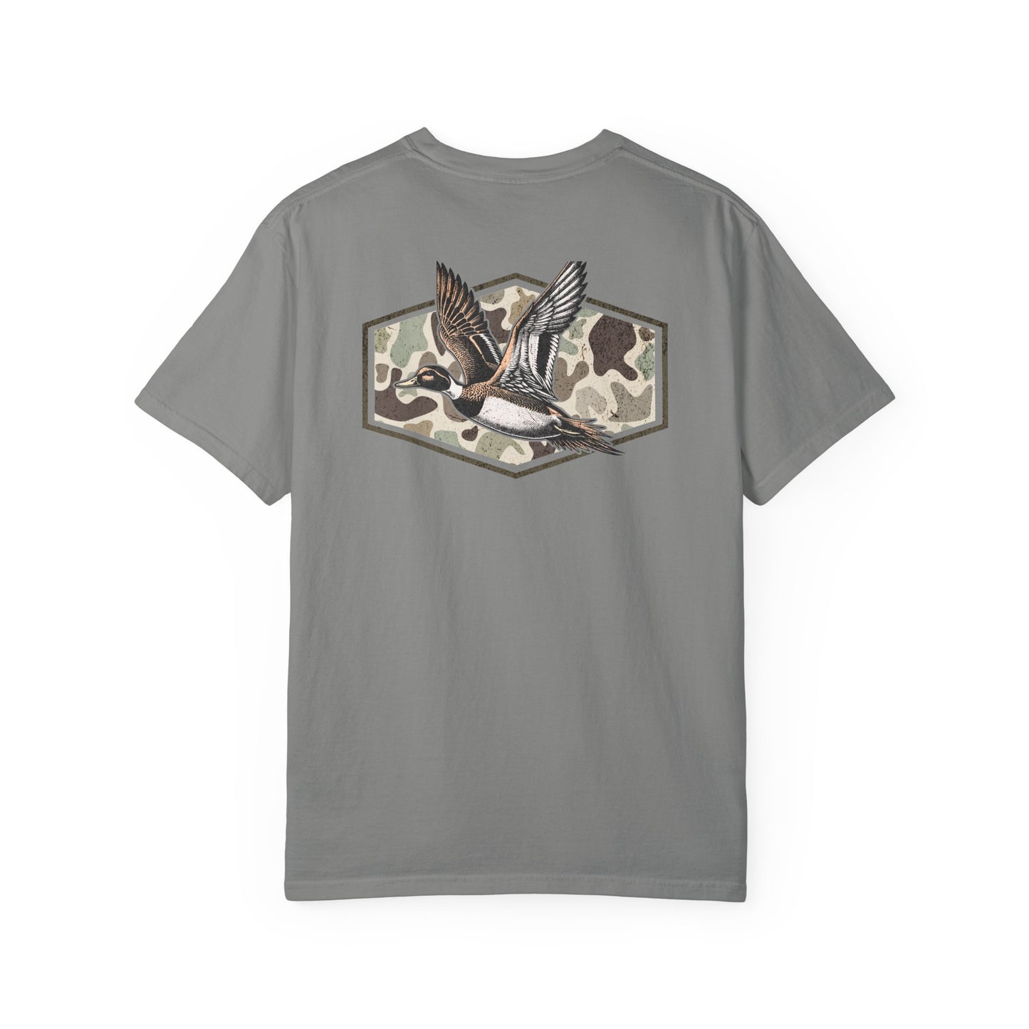 Southern Country Duck Camo Hunting T-Shirt | Old School Marsh Camo Graphic Tee for Waterfowl Hunters