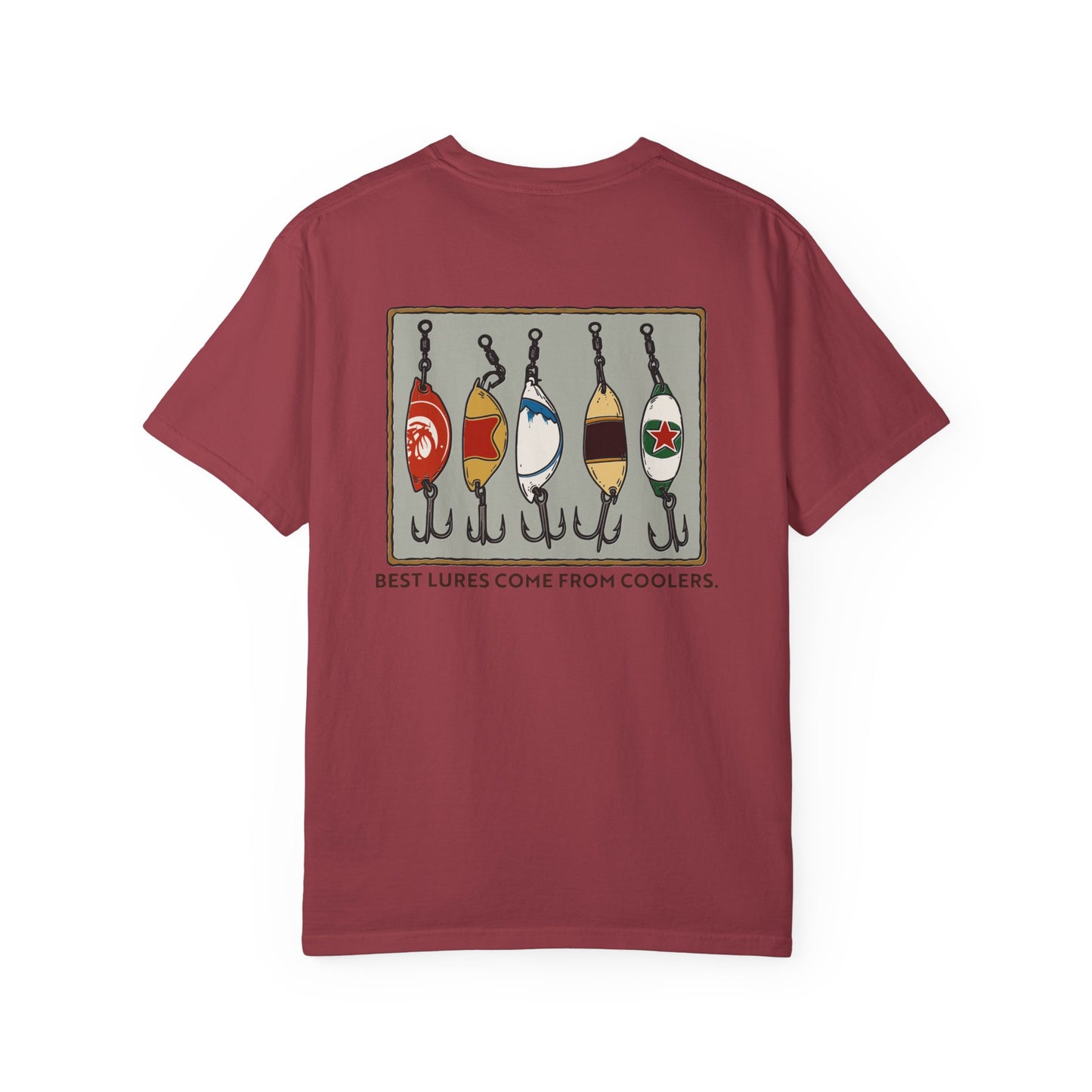 Tackle Beer Fishing T-Shirt | Vintage Bottle Cap Lure Graphic Tee for Lake Life & Summer
