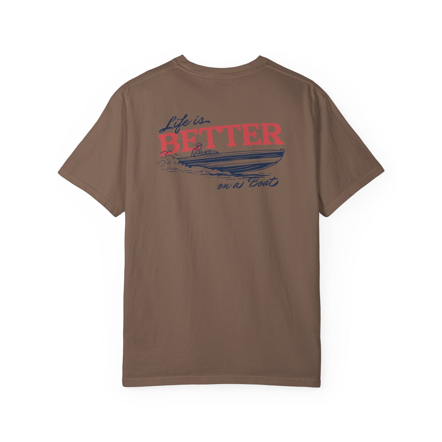 Southern Country Life Is Better on a Boat T-Shirt | Retro Lake Life & Summer Boating Graphic Tee