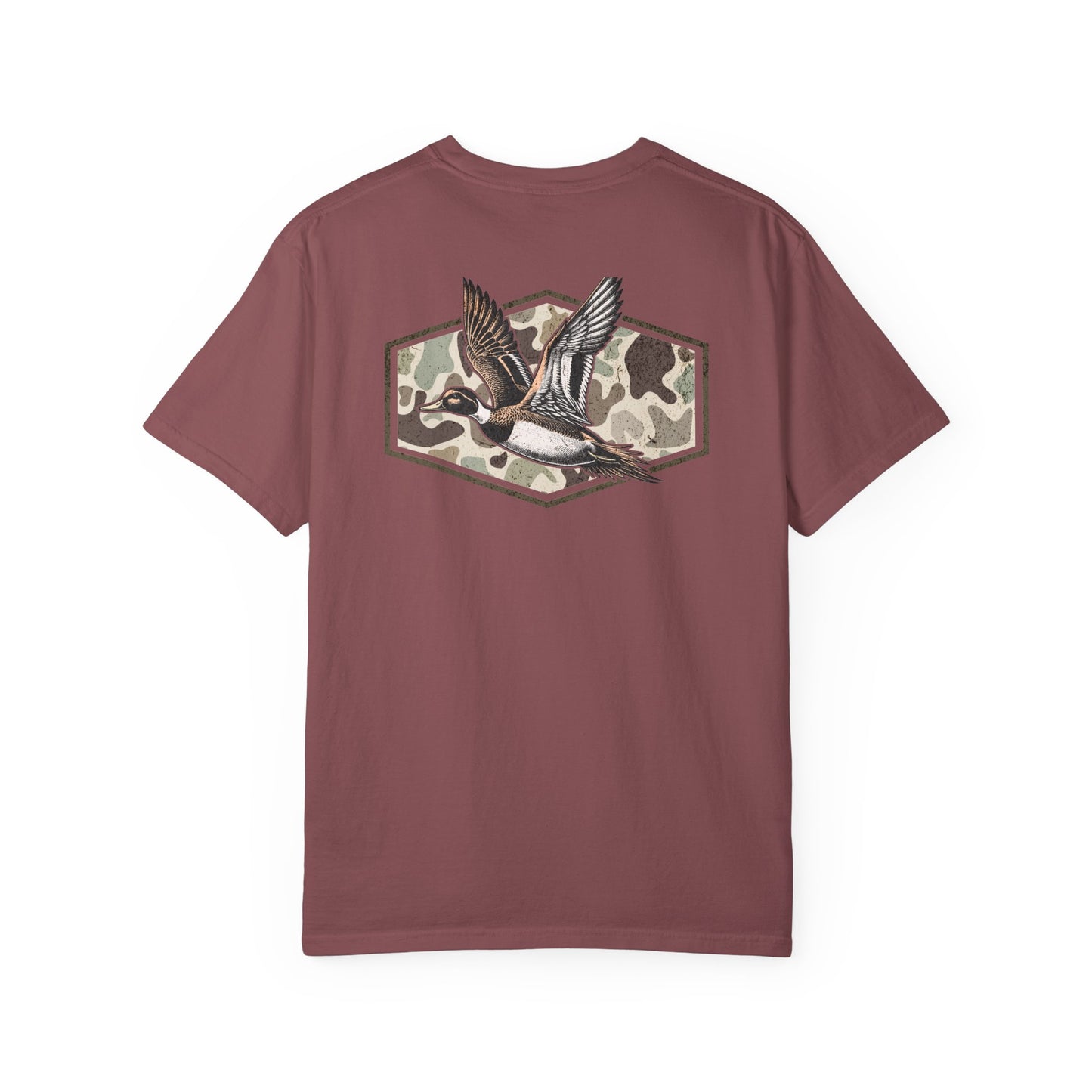 Southern Country Duck Camo Hunting T-Shirt | Old School Marsh Camo Graphic Tee for Waterfowl Hunters