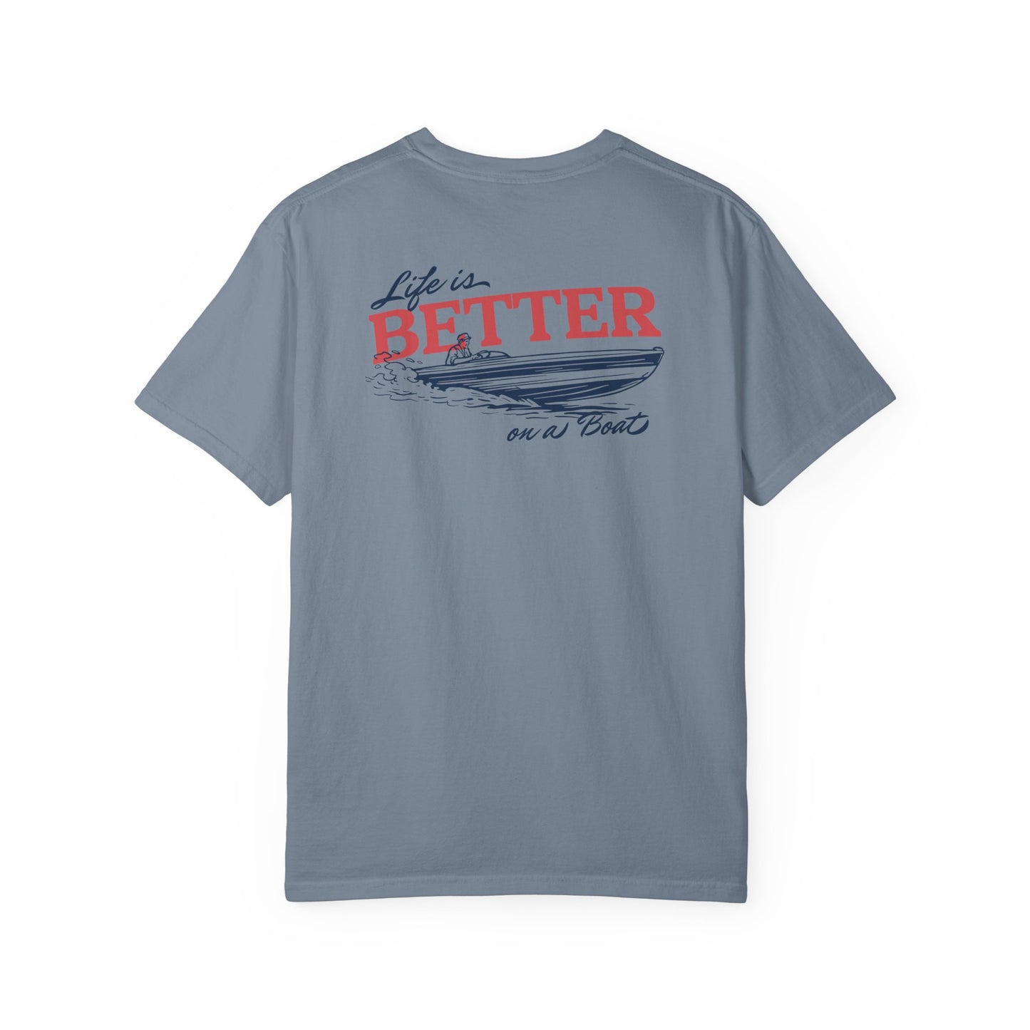 Southern Country Life Is Better on a Boat T-Shirt | Retro Lake Life & Summer Boating Graphic Tee