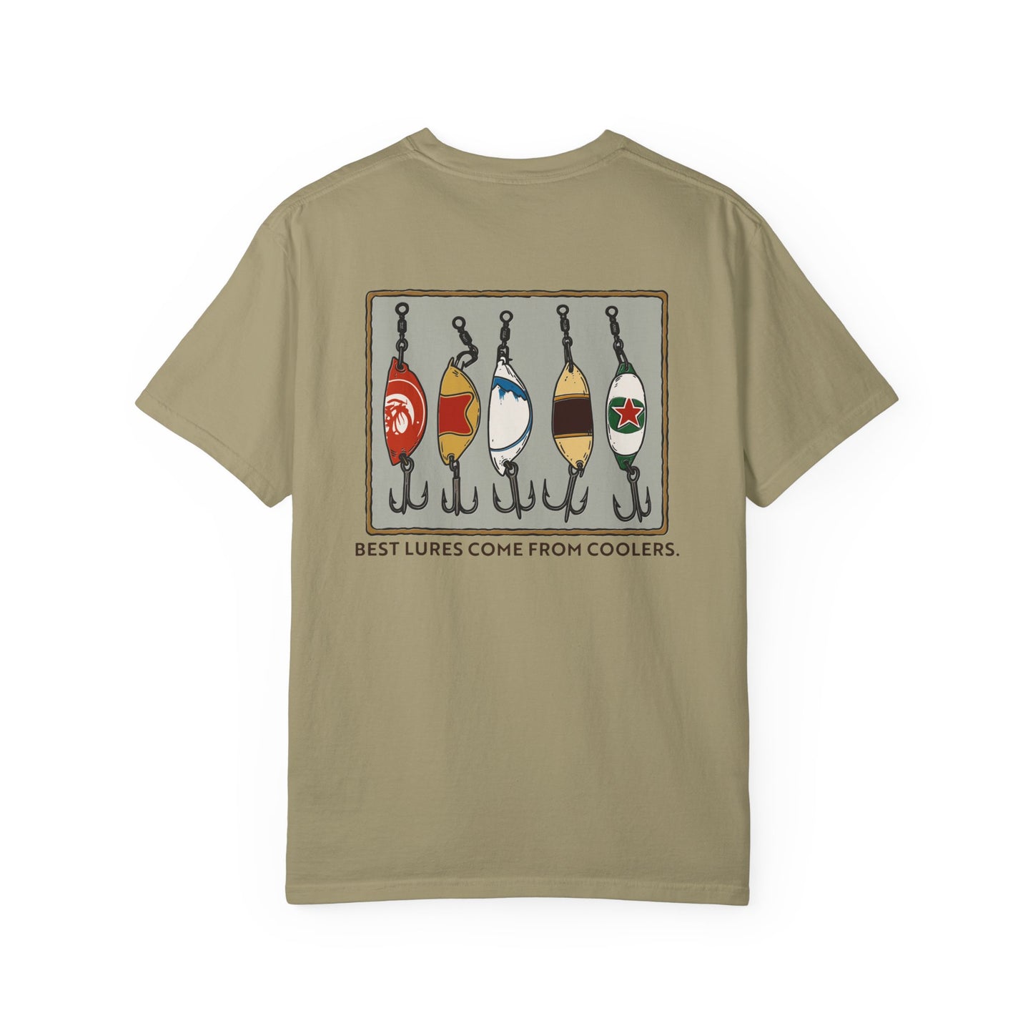Tackle Beer Fishing T-Shirt | Vintage Bottle Cap Lure Graphic Tee for Lake Life & Summer