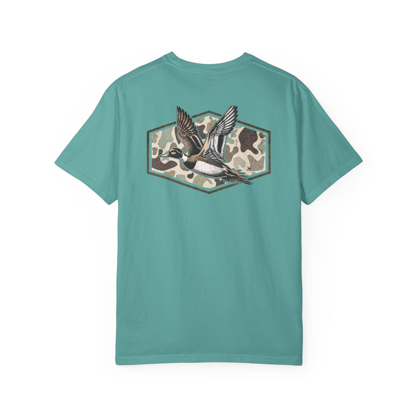 Southern Country Duck Camo Hunting T-Shirt | Old School Marsh Camo Graphic Tee for Waterfowl Hunters