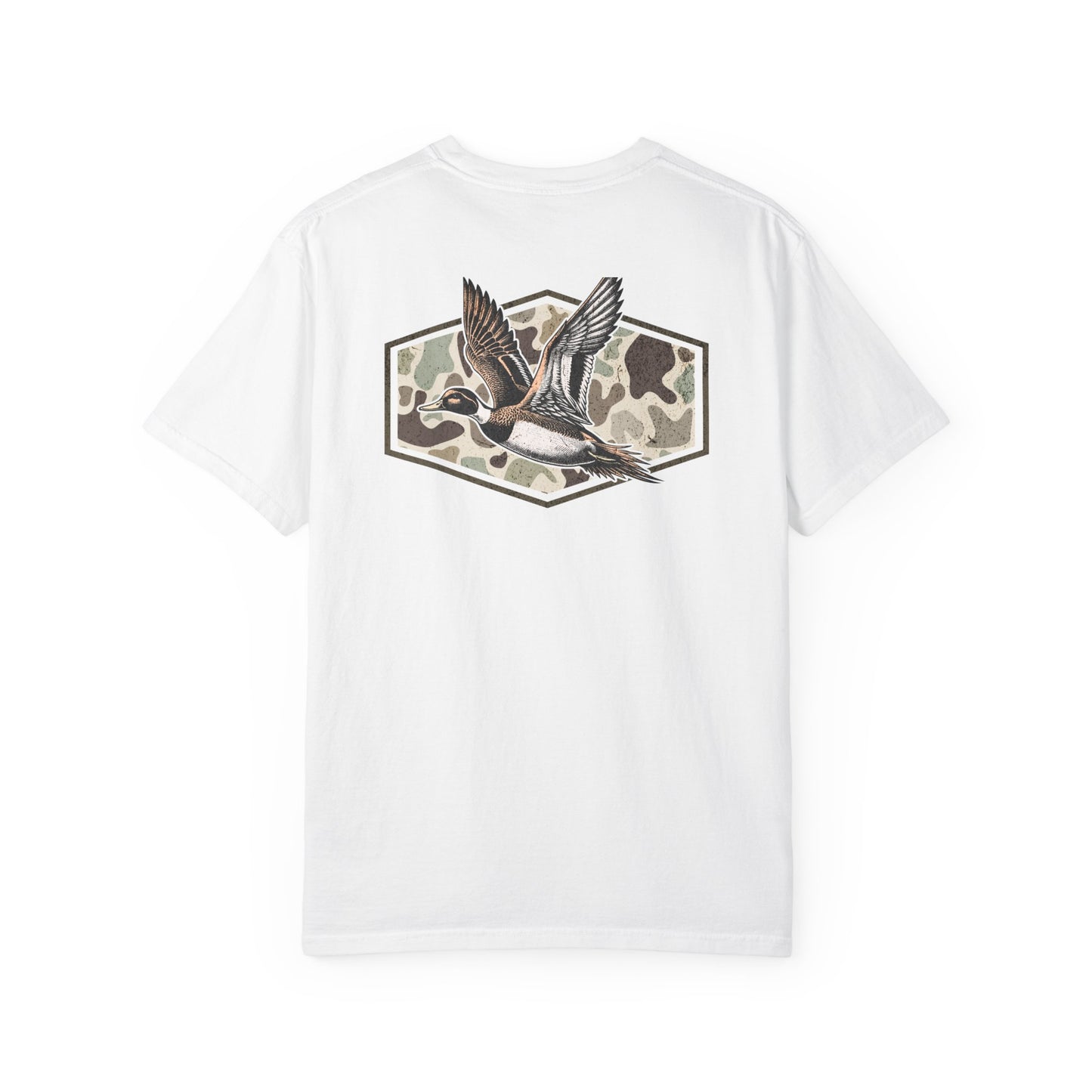 Southern Country Duck Camo Hunting T-Shirt | Old School Marsh Camo Graphic Tee for Waterfowl Hunters