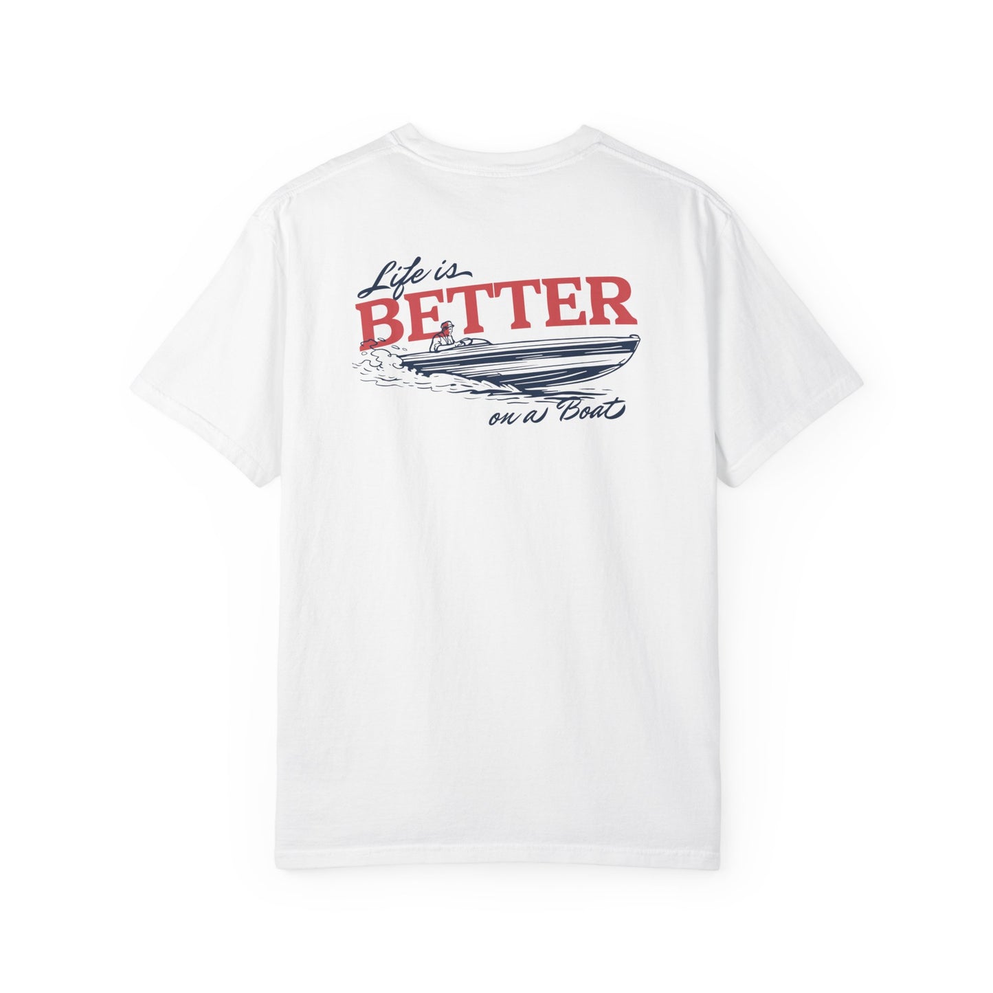 Southern Country Life Is Better on a Boat T-Shirt | Retro Lake Life & Summer Boating Graphic Tee