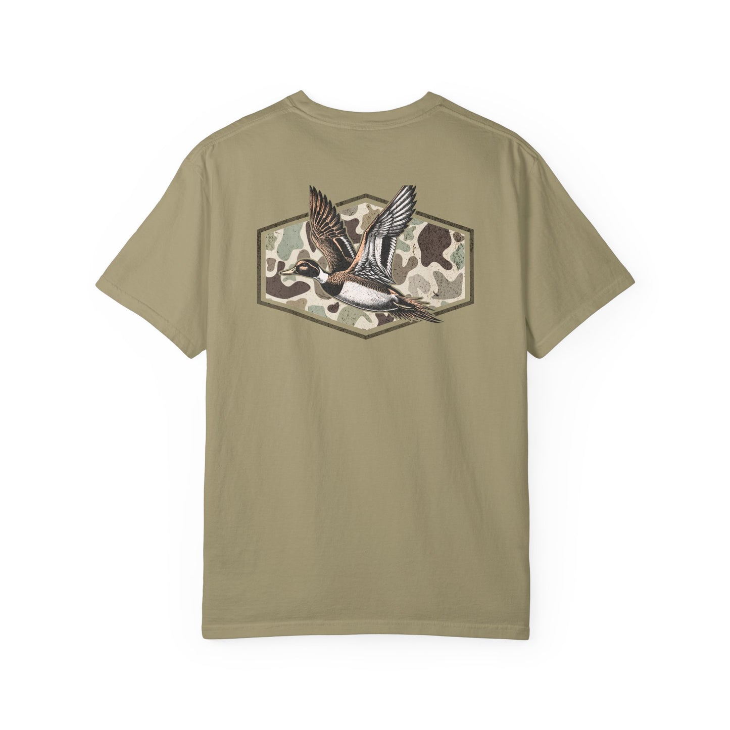 Southern Country Duck Camo Hunting T-Shirt | Old School Marsh Camo Graphic Tee for Waterfowl Hunters