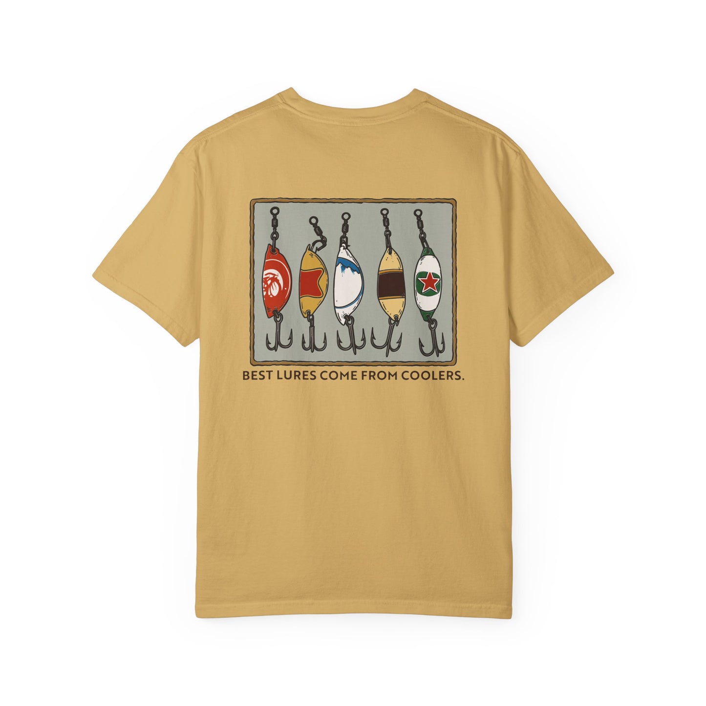 Tackle Beer Fishing T-Shirt | Vintage Bottle Cap Lure Graphic Tee for Lake Life & Summer