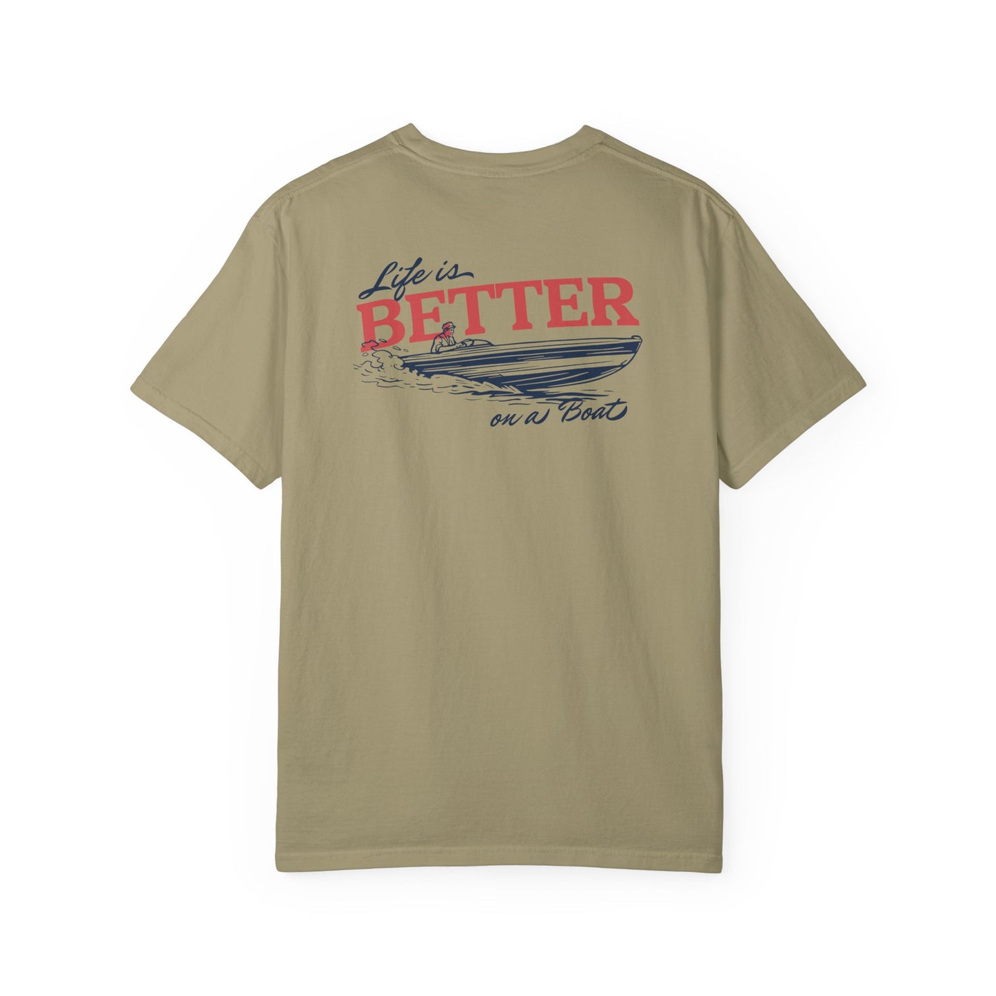 Southern Country Life Is Better on a Boat T-Shirt | Retro Lake Life & Summer Boating Graphic Tee