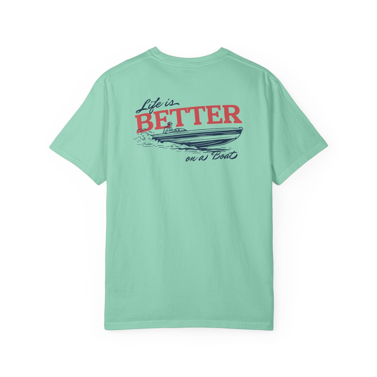Southern Country Life Is Better on a Boat T-Shirt | Retro Lake Life & Summer Boating Graphic Tee