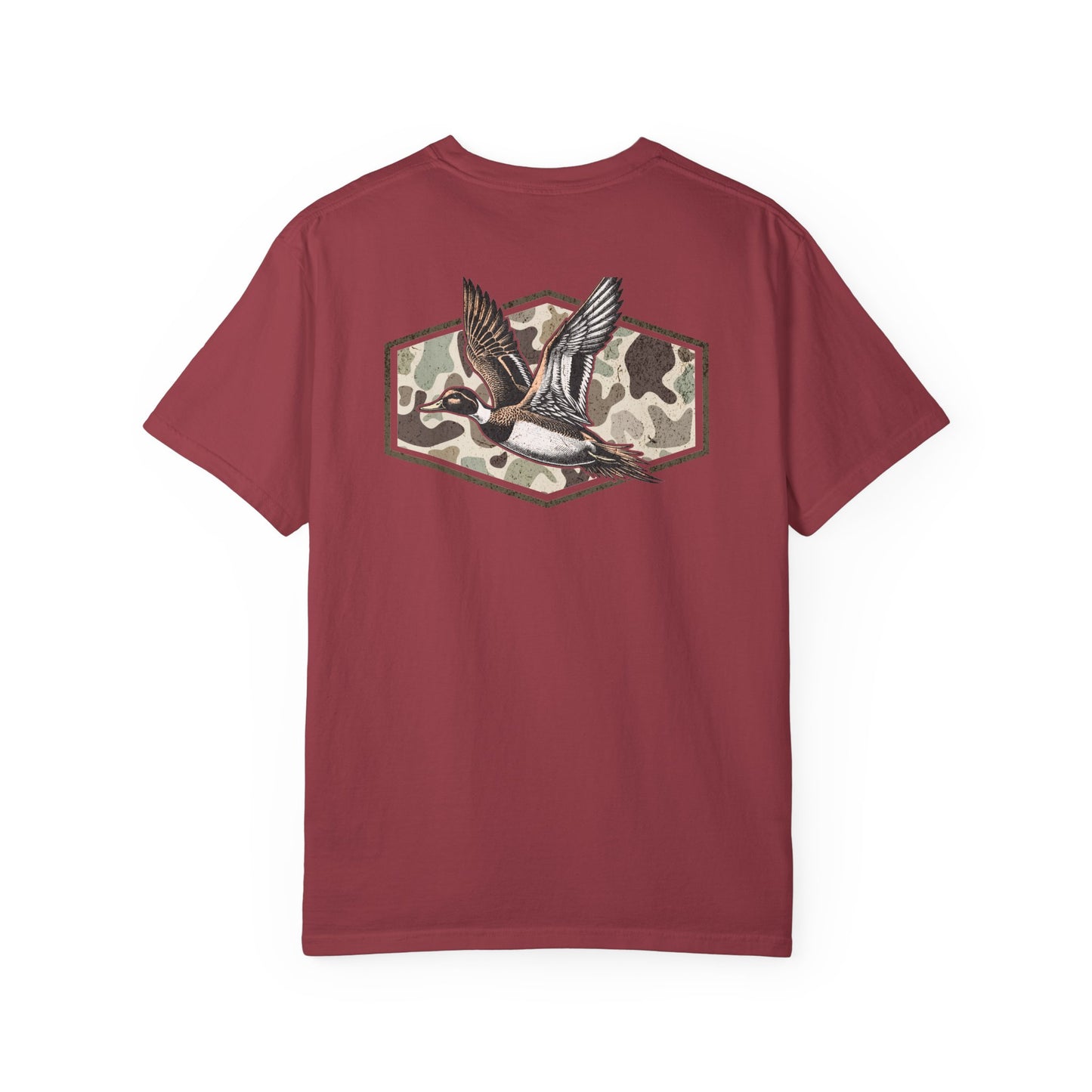 Southern Country Duck Camo Hunting T-Shirt | Old School Marsh Camo Graphic Tee for Waterfowl Hunters