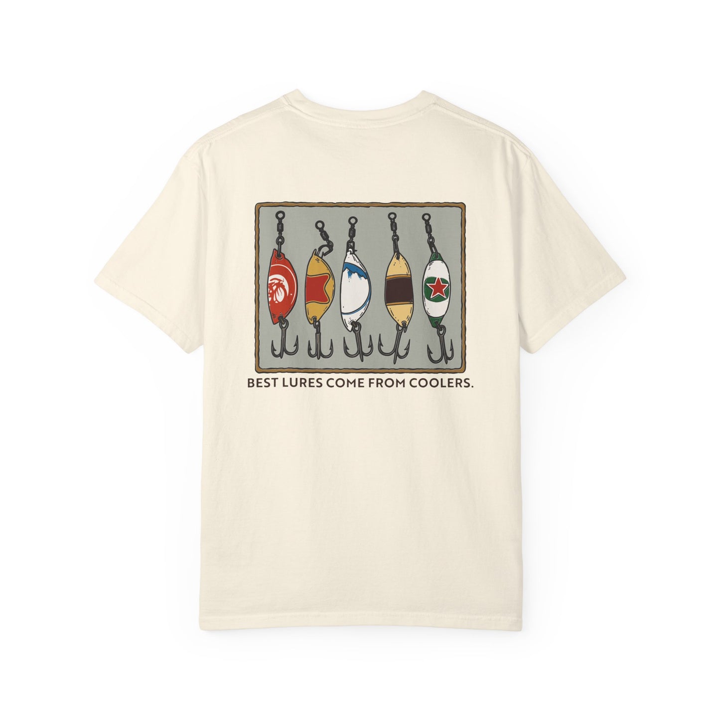 Tackle Beer Fishing T-Shirt | Vintage Bottle Cap Lure Graphic Tee for Lake Life & Summer