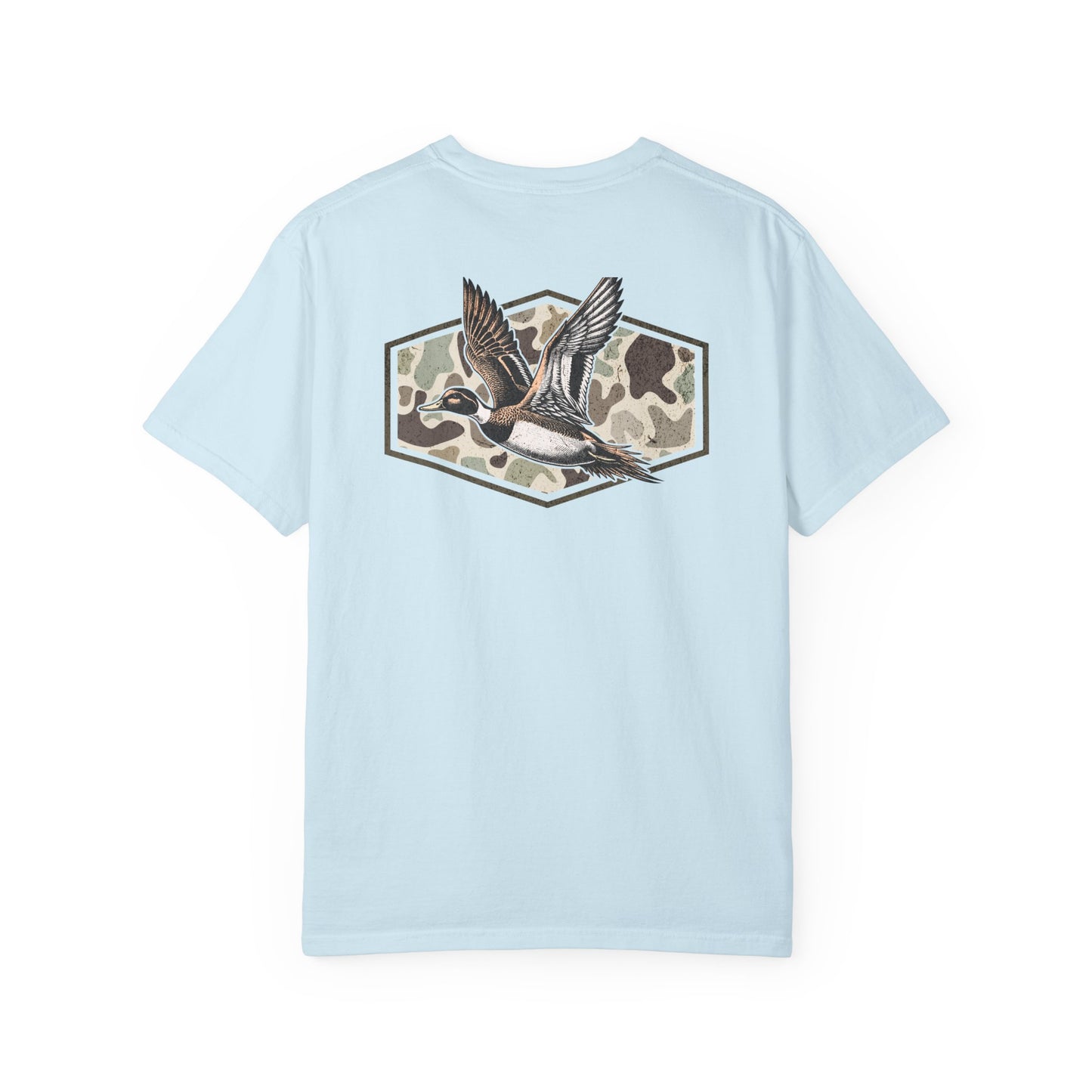 Southern Country Duck Camo Hunting T-Shirt | Old School Marsh Camo Graphic Tee for Waterfowl Hunters