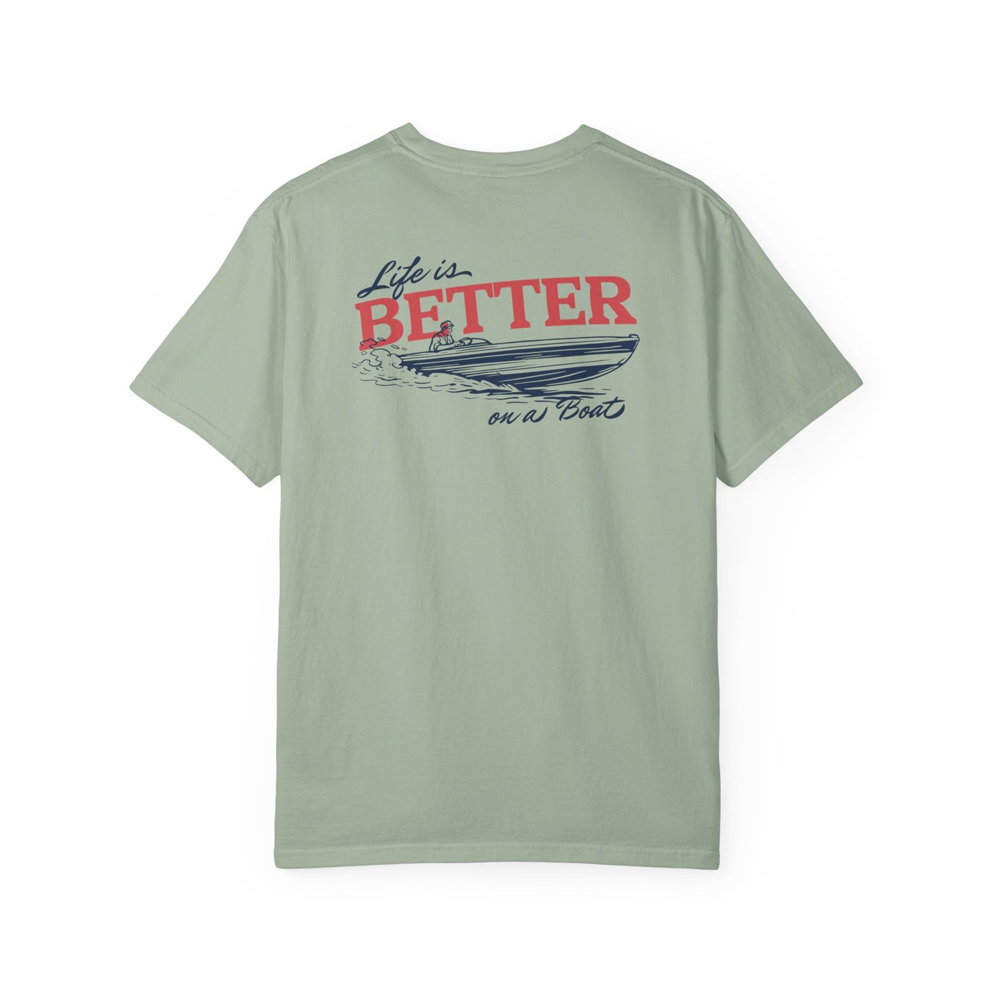 Southern Country Life Is Better on a Boat T-Shirt | Retro Lake Life & Summer Boating Graphic Tee