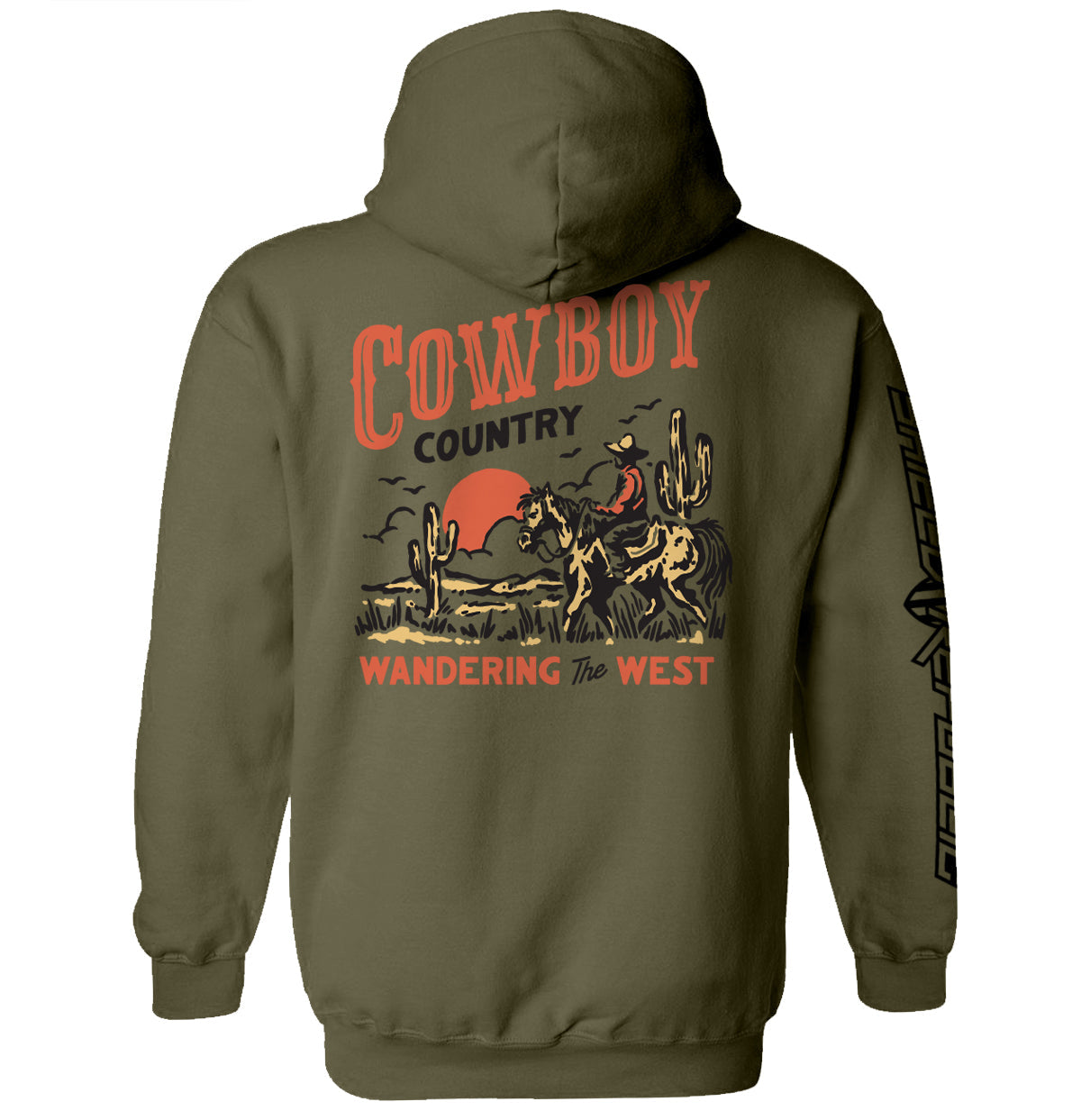 Cowboy Country Wandering The West Hoodie