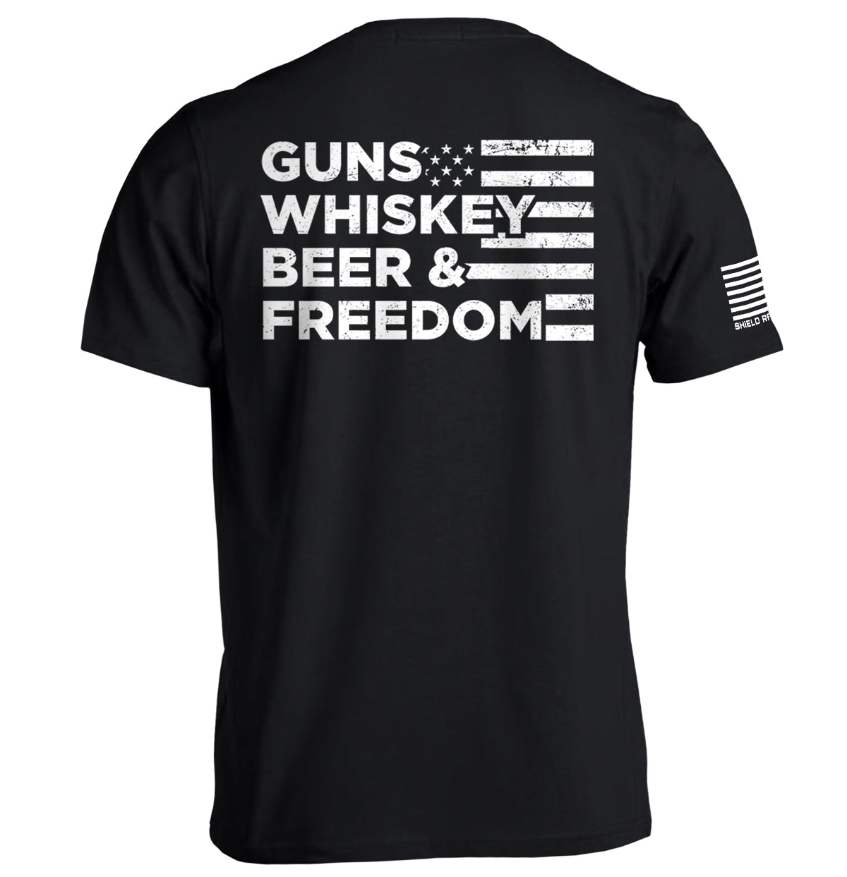 Guns Whiskey Beer and Freedom T-Shirt