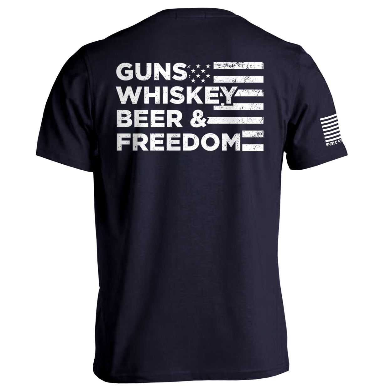 Guns Whiskey Beer and Freedom T-Shirt