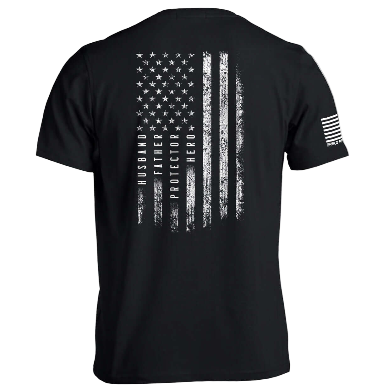 Husband Father Protector Hero American Flag
