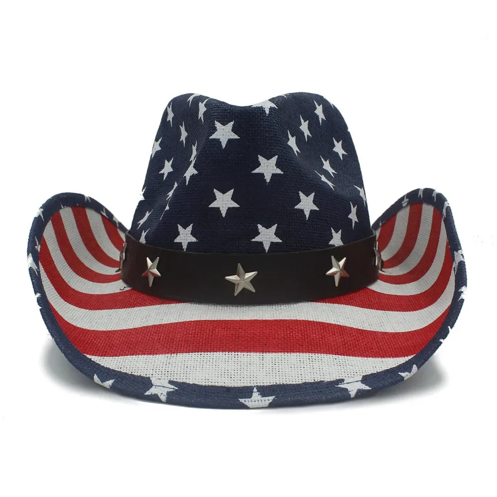 American flag cowboy hat