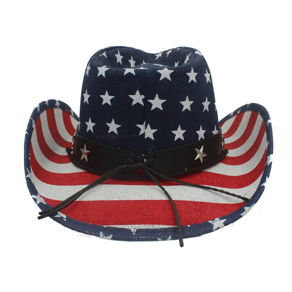 American flag cowboy hat