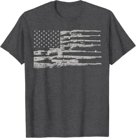 American Flag Gun Tee – Pro 2A Patriotic Shirt for Men