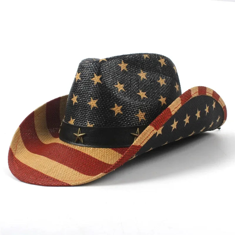 American flag cowboy hat