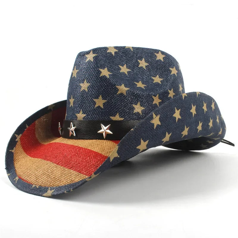 American flag cowboy hat