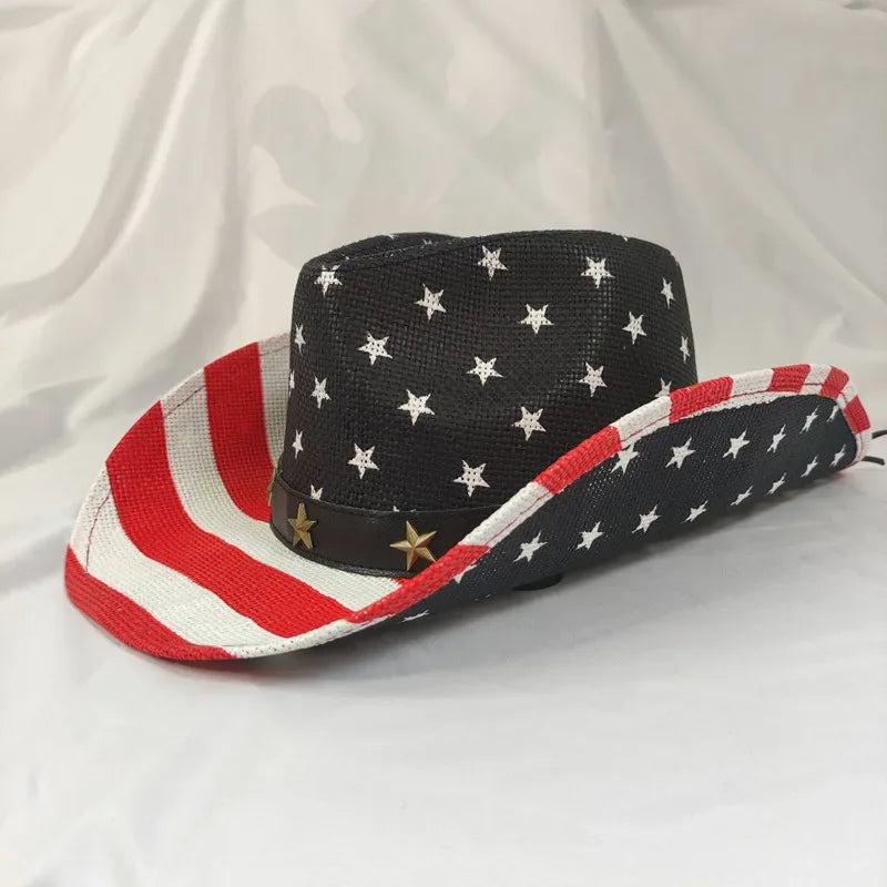American flag cowboy hat