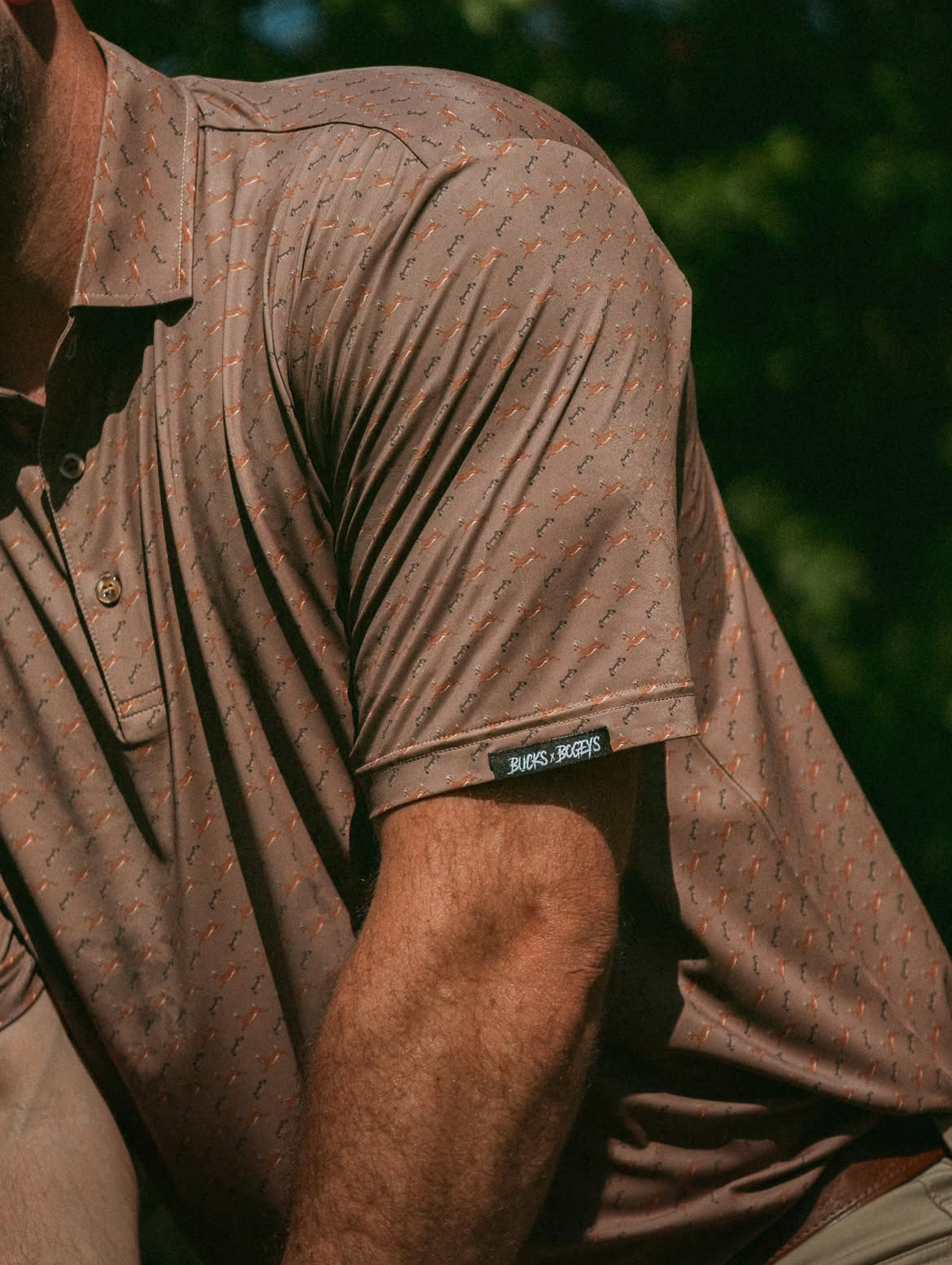 Man wearing Southern Golf Polo on the course