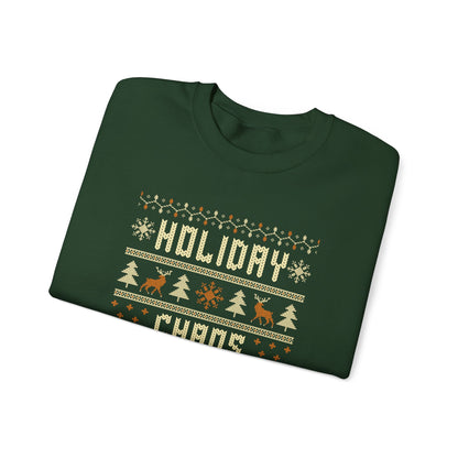 Holiday Chaos Coordinator Sweatshirt – Funny Christmas Crewneck
