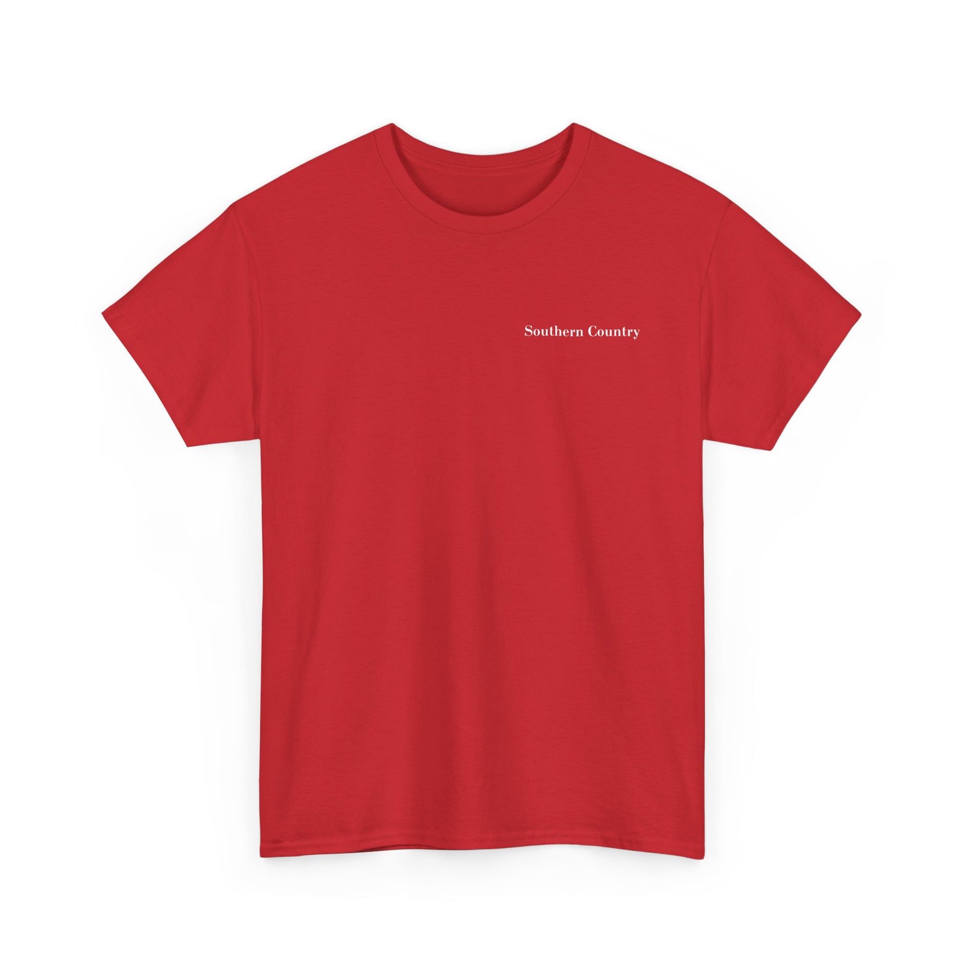 Im Not The Step Dad Im Just The Dad That Stepped Up Shirt in red, featuring Southern Country text on front.
