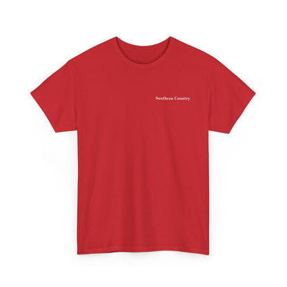Im Not The Step Dad Im Just The Dad That Stepped Up Shirt in red, featuring Southern Country text on front.