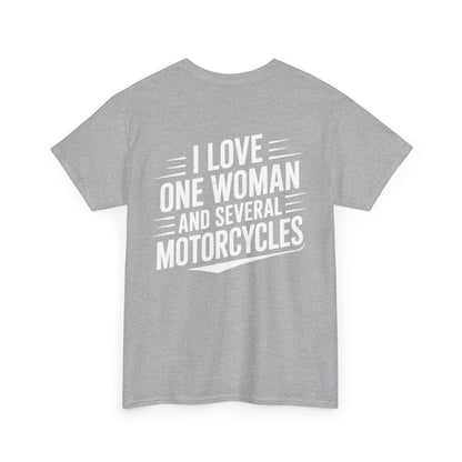 One Woman Several Motorcycles