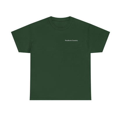 Best Dad By Par Golf Shirt – Funny Golf Dad Tee in dark green with Southern Country print.