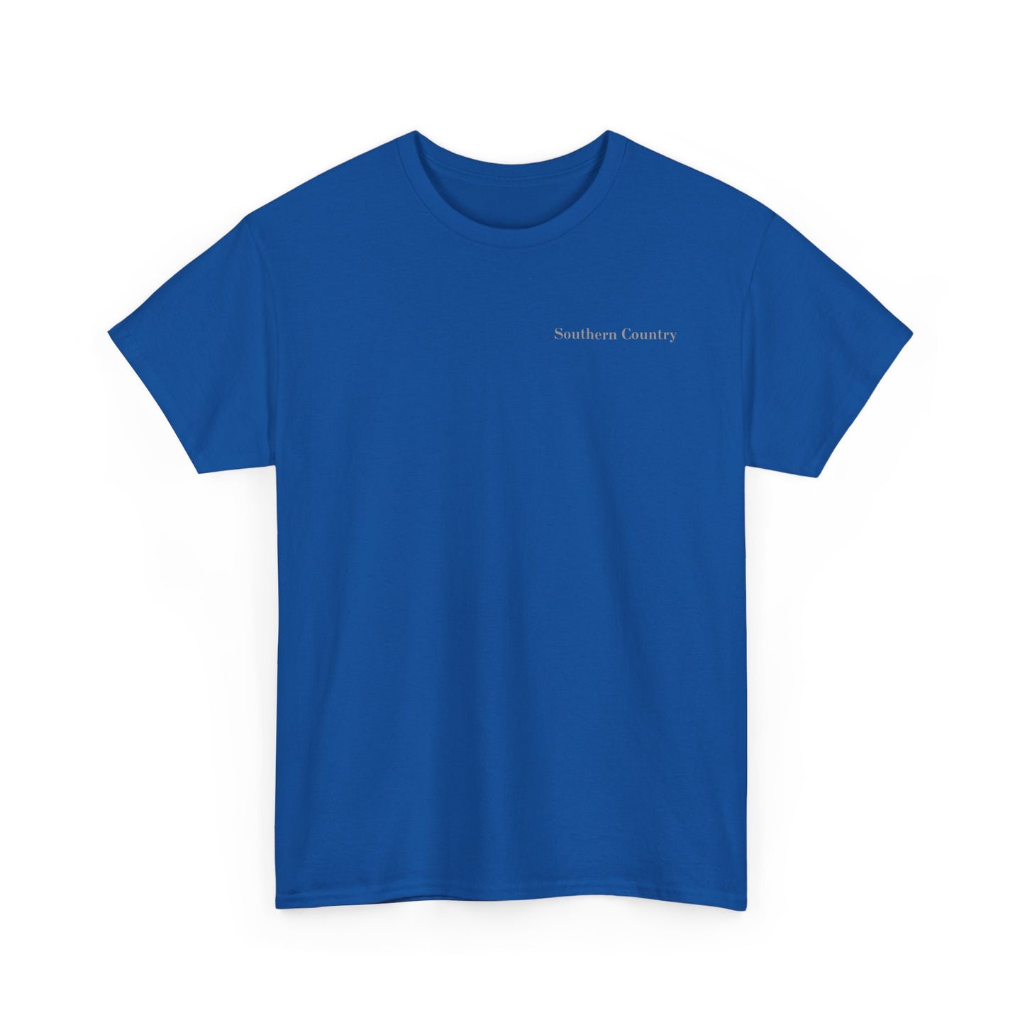 I Love One Woman and Several Guns Shirt in vibrant blue with Southern Country text design.
