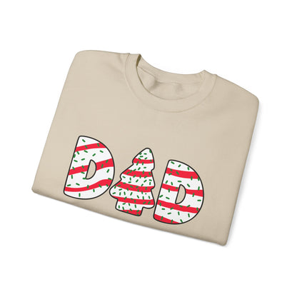 Christmas Tree Cake Dad Sweatshirt – Funny Holiday Crewneck