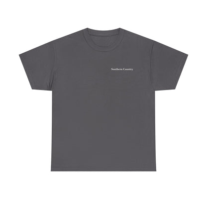 Best Dad By Par Golf Shirt displayed on a gray t-shirt with Southern Country print.