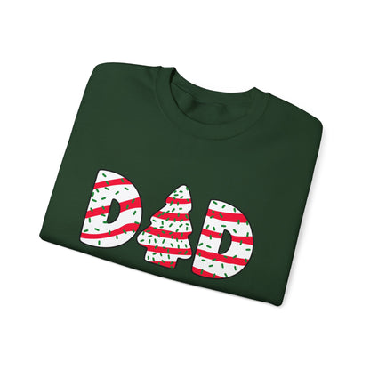 Christmas Tree Cake Dad Sweatshirt – Funny Holiday Crewneck