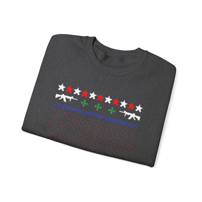 Gun Lover Christmas Sweatshirt – Funny 2A Holiday Crewneck
