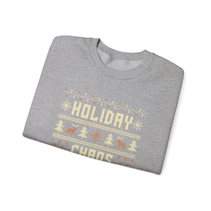 Holiday Chaos Coordinator Sweatshirt – Funny Christmas Crewneck