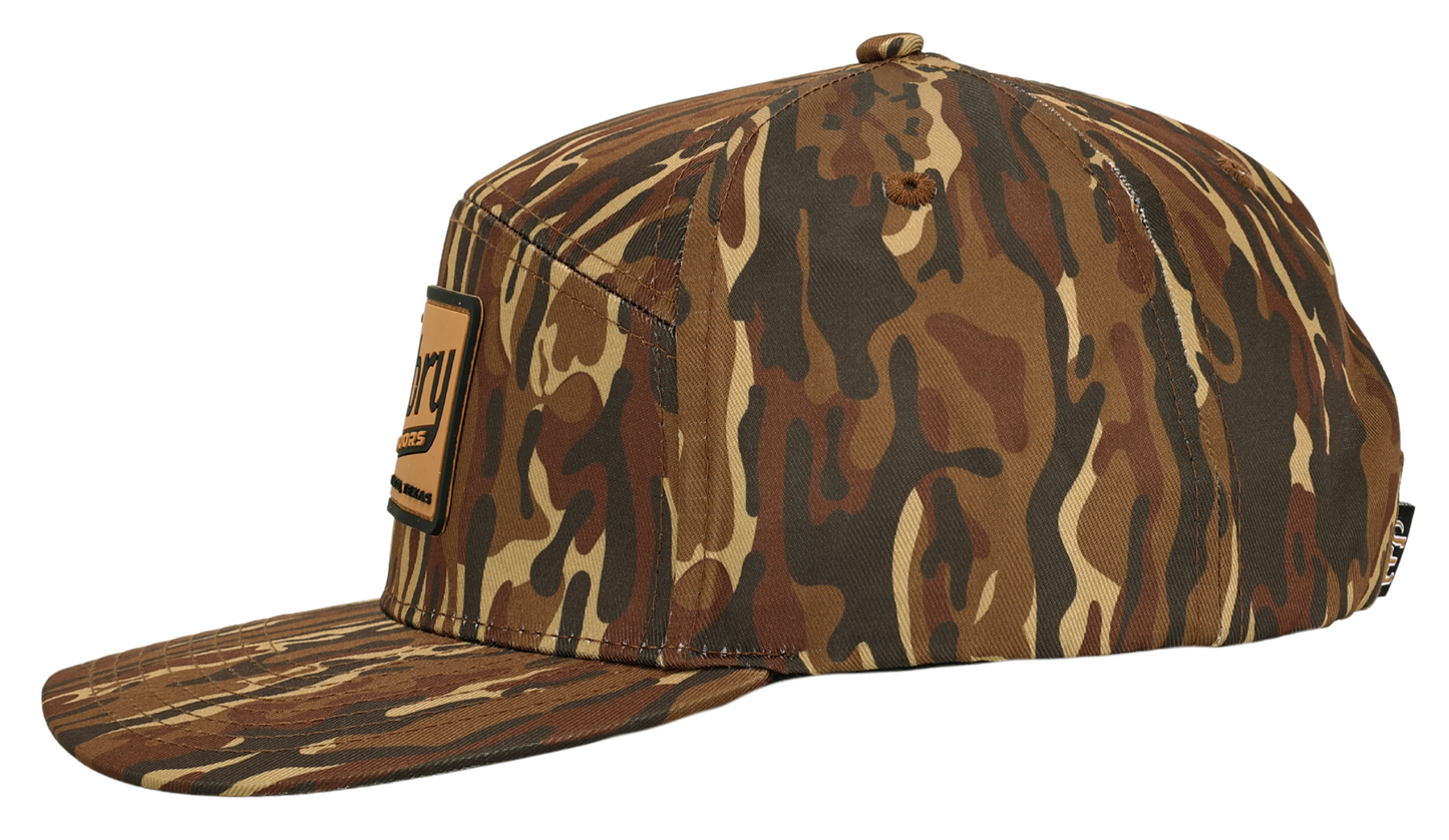Brown Ranch Camo Trucker Hat with clean camo pattern ideal for outdoor and ranch style wear