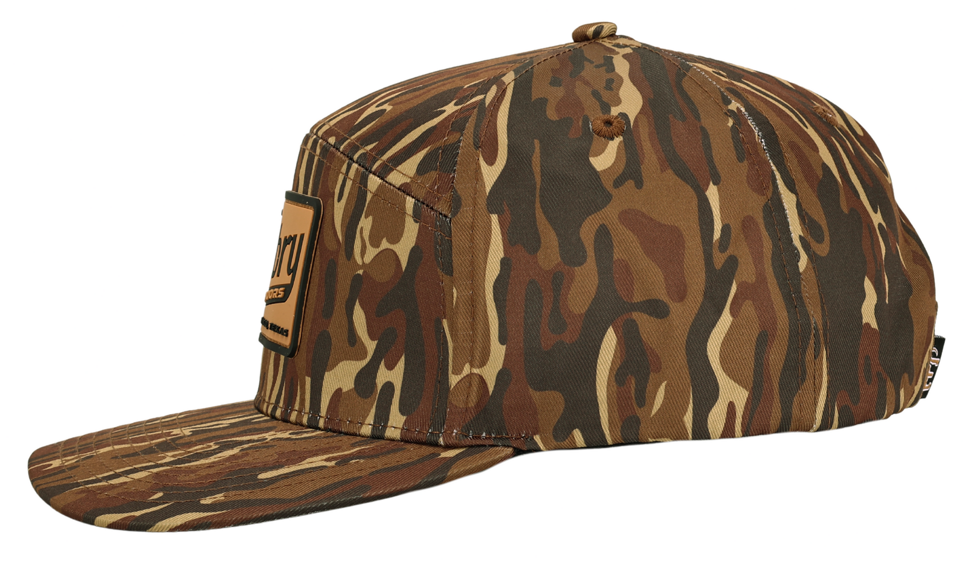 Brown Ranch Camo Trucker Hat with clean camo pattern ideal for outdoor and ranch style wear