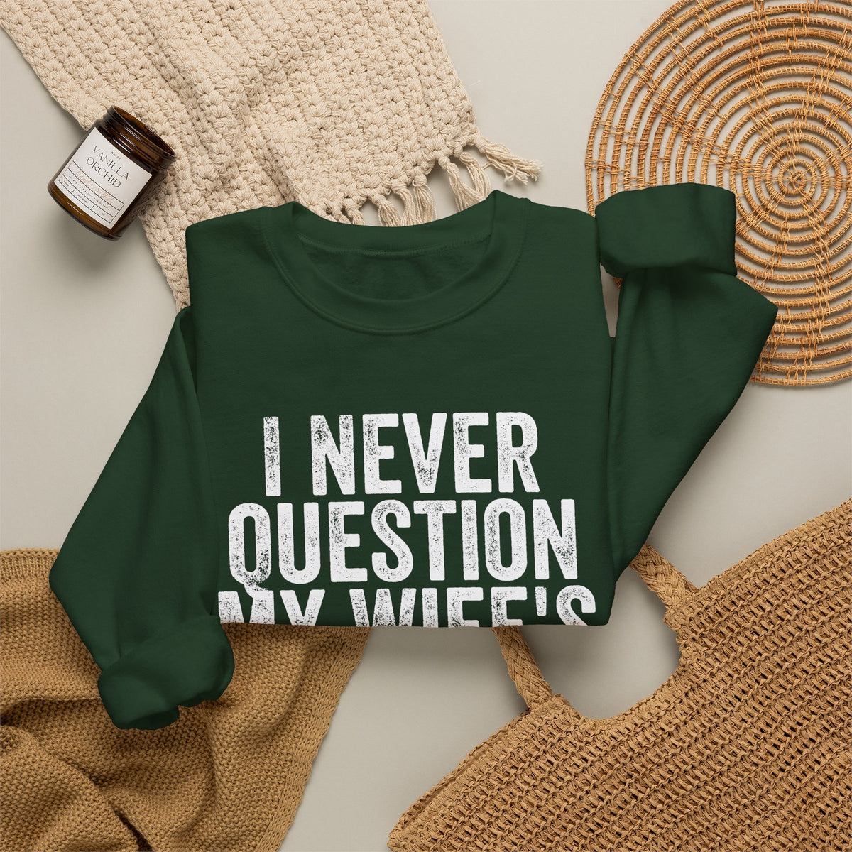 Never Question Crewneck Sweatshirt